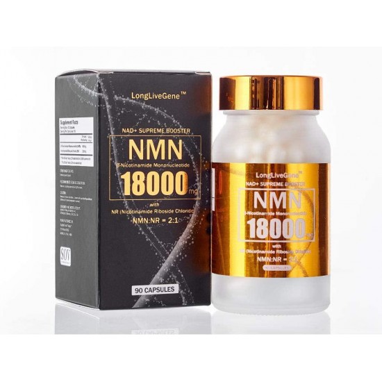 LongLiveGene NMN 400mg Serving Nicotinamide Mononucleotide Direct NAD+ Supplement with an Extra Riboside 200mg