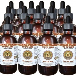 Tu Fu Ling Tincture, Tu Fu Ling, Glabrous Greenbrier (Smilax Glabra) Root Liquid Extract, Herbal Supplement 15x4 fl.oz