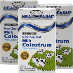 New-Zealand Bovine Colostrum 1300mg 160Tablets Immune-Support Nutrients (3 Bottle)