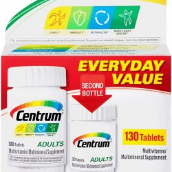 Centrum Adults Under 50 Multivitamin-0.57 oz, 130 ct Bottle - Case of 24