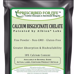Prescribed for Life Calcium Bisglycinate Chelate by Albion - 18% Calcium, 10 kg