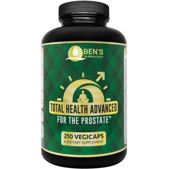 Ben's Advanced Total Health for The Prostate - Shrinks Prostate Gland - Fights BPH & Prostate Disease - Reduce Frequent Urination (3 Bottles)