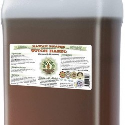 Witch Hazel Alcohol-Free Liquid Extract, Witch Hazel (Hamamelis Virginiana) Dried Leaf Glycerite Natural Herbal Supplement, Hawaii Pharm, USA 64 fl.oz