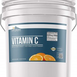 Vitamin C Powder (L-Ascorbic Acid) (5 Gallon) by Earthborn Elements, Resealable Bucket, Antioxidant, Boost Immune System, DIY Skin Care