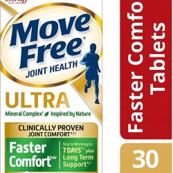 Move Free Calcium & Calcium Fructoborate Based Ultra Faster Comfort Tablets (30count In A Bottle), 30count (pack Of 12)