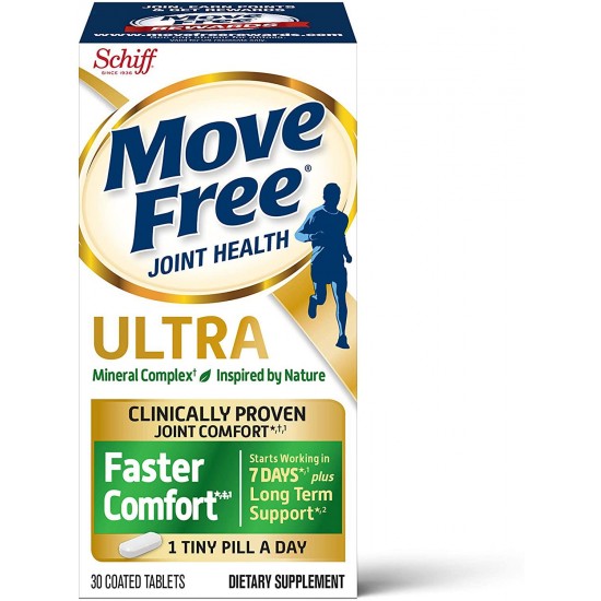 Move Free Calcium & Calcium Fructoborate Based Ultra Faster Comfort Tablets (30count In A Bottle), 30count (pack Of 12)