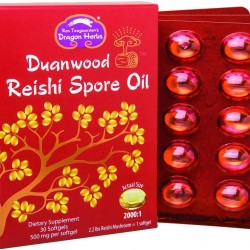 Dragon Herbs Duanwood Reishi Spore Oil -- 500 mg - 30 Softgels