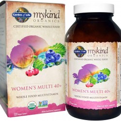 Garden of Life Kind Organics Women's 40 Plus Multivitamin, 120 Organic Tablets (Pack of 3)