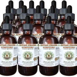 Fumitory Alcohol-Free Liquid Extract, Organic Fumitory (Fumaria officinalis) Dried Herb Glycerite Hawaii Pharm Natural Herbal Supplement 15x4 oz