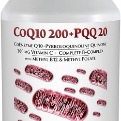 Andrew Lessman Coenzyme Q-10 200 Plus PQQ 20-240 Capsules – Maintains CoQ10 Levels, Optimum Cellular Energy, Promotes Energy Production, Supports Heart, Brain, Liver, Kidney, Pancreas. No Additives