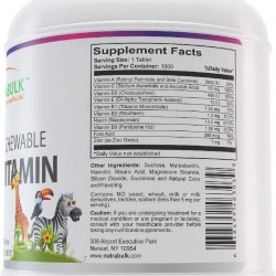 NutraBulk Children's Chewable Multi-Vitamin Tablets for Immune, Bone, and Brain Support - 6000 Count (6 Bottles of 1000)