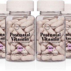 PREMAMA Postnatal Vitamin Capsules Vegan Multivitamin for Women Postpartum Care with Vitamin B12 & Folate | Provides Lactation Support and Breastfeeding Gluten-Free and Non-GMO 28 Servings (Pack of 6)