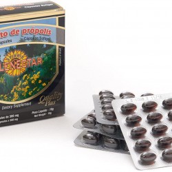 Case with 16 Boxes of Brazilian Green Bee Propolis Extract Apiario Polenectar Concentrated Softgel 300 mg Capsules by JLBrazil- New Packaging March 2015