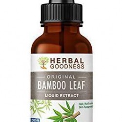 Bamboo Leaf Liquid Extract - Organic Non GMO Hair, Nail & Skin - Supplement-1 oz Bottle -Pack of 12 Bottles- Made in USA