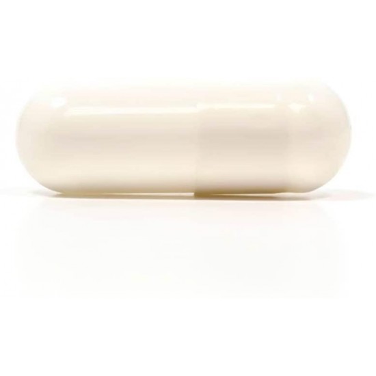 Capsuline Colored Vegetarian Acid Resistant Enteric Empty Capsules Size 1 White/White 10000 Count |Kosher & Halal Certified |Non-GMO Certified