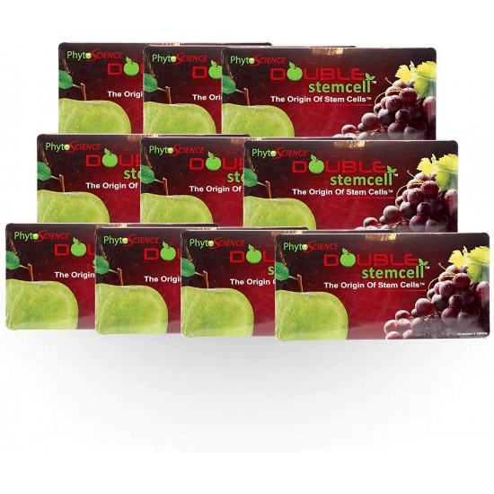 20 Packs (Swiss Quality Formula) PhytoScience Apple and Grape Double stemcell for Anti Aging with Phyto Cell Tec
