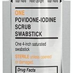 Povidone Iodine Scrub Saturated Swabsticks