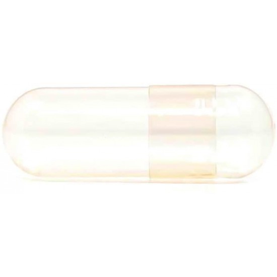 Capsuline Separated Size 0 Clear Vegetarian Empty Capsules 50000 Count - Registered by Vegan Society - Manufactured in North & South America - Non-GMO Verified