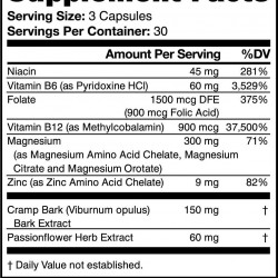 Superior Blend – 3x Absorption Magnesium 300mg with Zinc | Active Mg - Rebrand of Migraine Stop | Immunity Support | for: Migraine Headaches - Anxiety – RLS - Muscle Cramps - PMS – Insomnia | 6pk