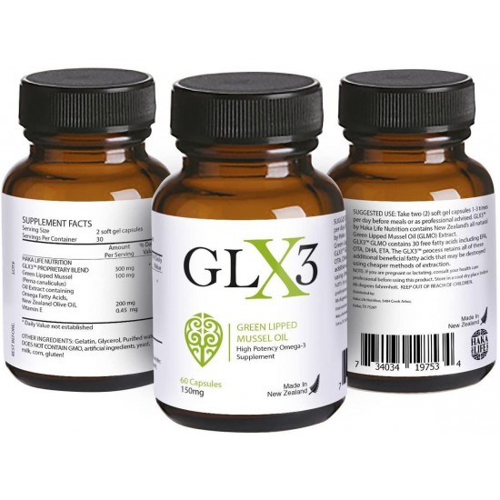 GLX3 6 Pack - Extra Strength Green Lipped Mussel Oil Capsules – Green Mussel New Zealand Oil