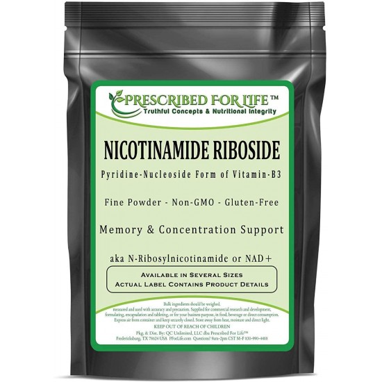 Prescribed for Life Nicotinamide Riboside - Pyridine-Nucleoside Form of Vitamin B3 Powder, 4 oz (113 g)