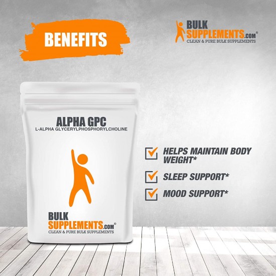 BulkSupplements.com Alpha-GPC (L-Alpha Glycerylphosphorylcholine) (5 Kilograms - 11 lbs)