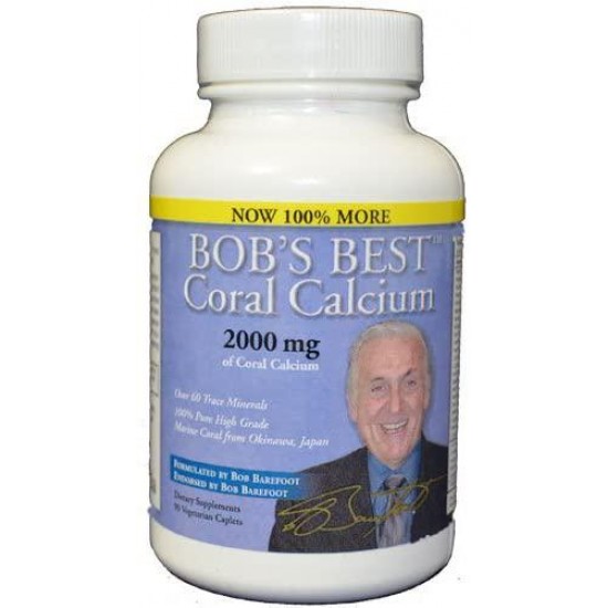 12 Bottles of Bob's Best Coral Calcium 2000 by Bob Barefoot