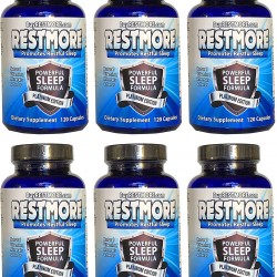 RESTMORE (360 Day) Natural Sleep Aid - Organic, Vegan & Gluten Free Healthy for Deep Sleep & Cure Insomnia