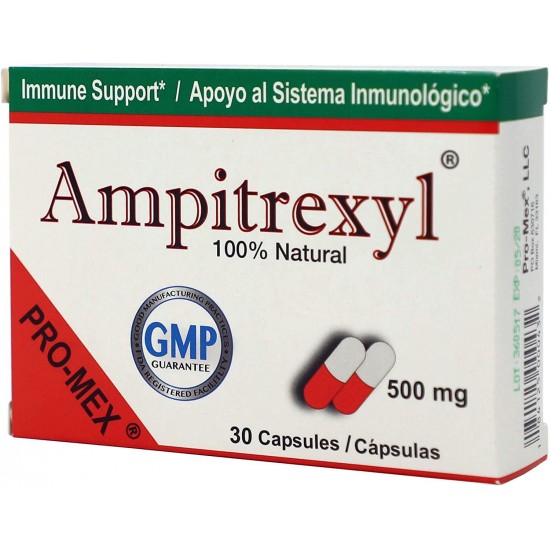 AMPITREXYL Ampitrexyl 500mg Capsules, 30 Count (Pack of 24)