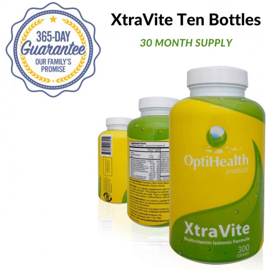 XtraVITE Isotonic Multivitamin - 100% Essential Vitamins and Minerals - Pack of 10