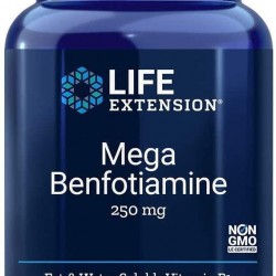 Life Extension - Mega Benfotiamine - 250 Mg - 120 Vcaps (Pack of 12)