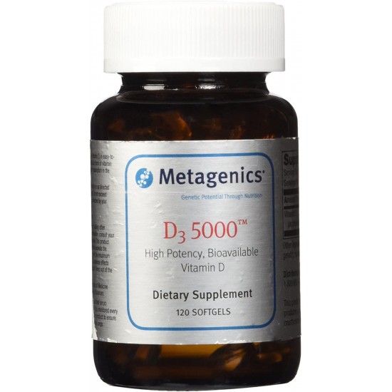 Metagenics, D3 5000, 120 Softgels - 2 Bottles