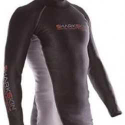 Sharkskin Men's Chillproof Long Sleeve Shirt Exposure Garment for Scuba Diving, Surfing, Snorkeling ETC.