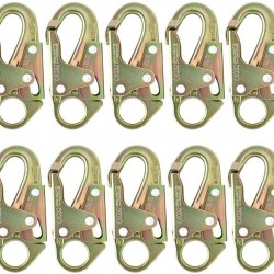 Fusion Climb Maxi-2 High Strength Carbon Steel Drop Forged Snap Hook 10-Pack