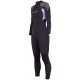 Henderson Women's Thermoprene Pro Wetsuit 5mm Back Zip Fullsuit Black/Lavender