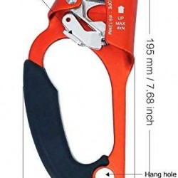 Mr.Safe Climbing Gear Ascender and Rappelling Descender Belay Devices for 9-12mm Rope for Rescue & Arborist