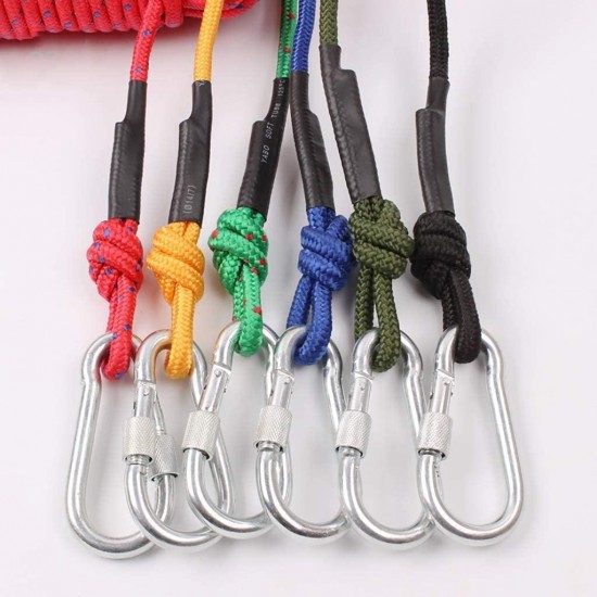CHUNSHENN Rope Outdoor Umbrella Rope Bundle Dry Polyester Diameter 8mm Length Multi-Color Multi-Size Optional Ropes (Color : Black, Size : 45m) Outdoor Recreation