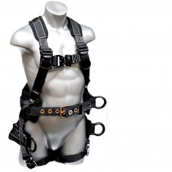 Elk River 67605 Polyester/Nylon Peregrine Platinum Series 6 D-Ring Harness with Quick-Connect Buckles, 2X-Large