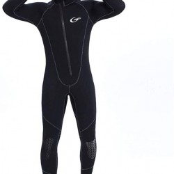 Ultra Stretch 5Mm Neoprene Wetsuit, Winter Warm Front Zip Full Body Diving Suit for Men Women-Snorkeling Scuba Diving Swimming Surfing