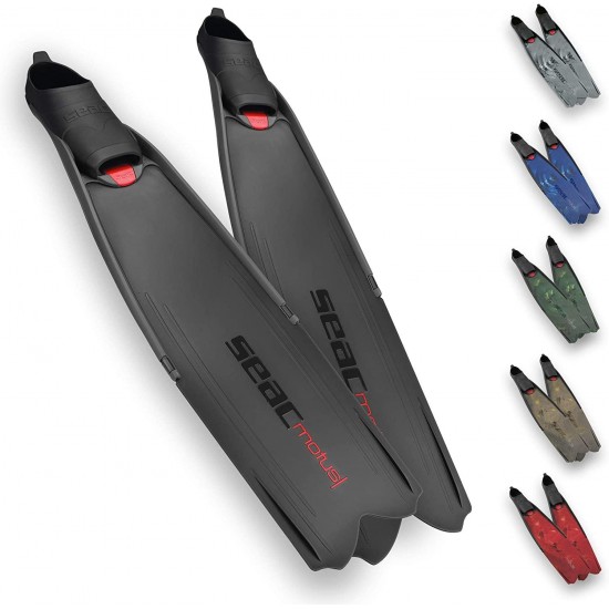 Seac Motus Italian Design Long Blade Fin for Spearfishing and Freediving Fins