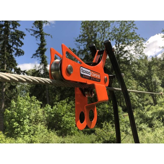 Zip line Trolley with brake - Sport Zipliner Zip line Trolley with brake - Featuring the revolutionary, patent-pending, no-wear braking system…the first of its kind in the Zip line industry. Pull back