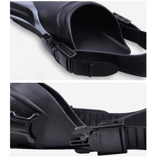 Fins - Snorkeling Flippers Swimming Training hydrofoil Diversion Diving Equipment Snorkeling Flippers Size can be Adjusted (Color : B, Size : S-M)