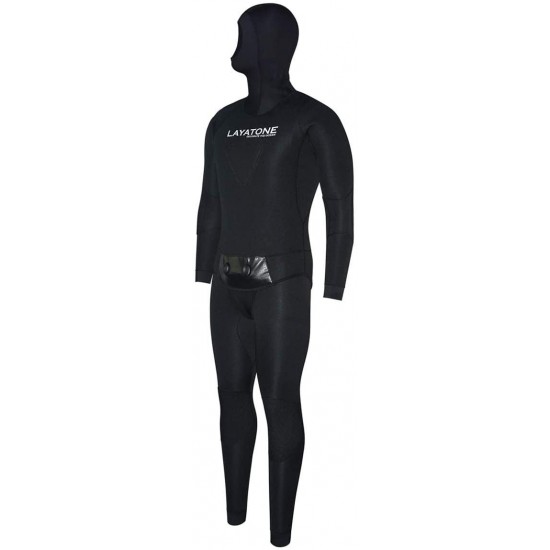 LayaTone Full Wetsuit Men Premium 7mm Super Stretch Neoprene Suits Spearfishing Suit Scuba Diving Suit Two Piece Fullsuit Freediving Jumpsuit Surfing Underwater Wet Suits Men