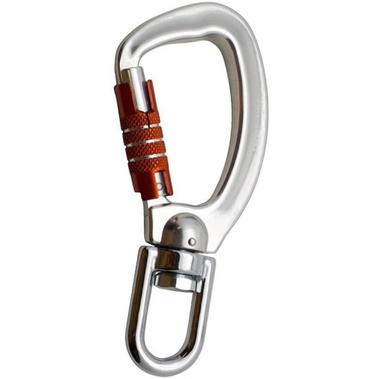 Fusion Climb Liberty Aluminum Swivel Triple Lock True Captive Eye Carabiner 5-Pack