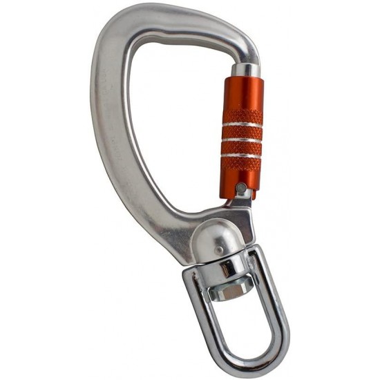 Fusion Climb Liberty Aluminum Swivel Triple Lock True Captive Eye Carabiner 10-Pack