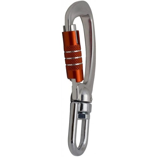Fusion Climb Liberty Aluminum Swivel Triple Lock True Captive Eye Carabiner 10-Pack