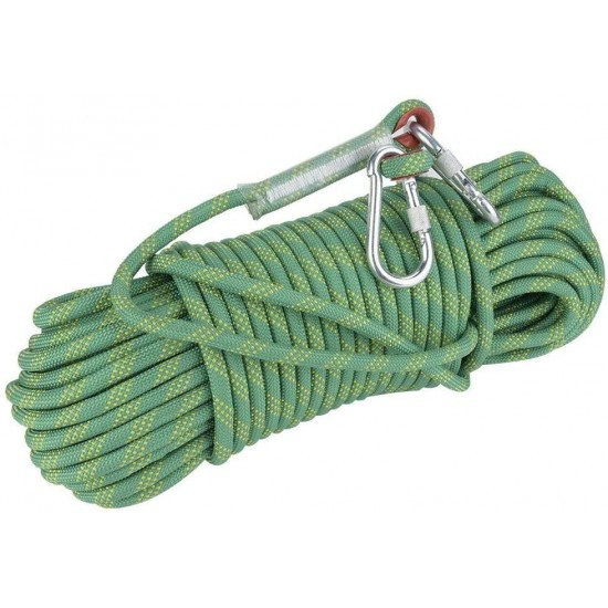 Alinory Escape Rope, 30m Outdoor Rock Climbing Escape Rope 12mm Diameter Safety Survival Cord