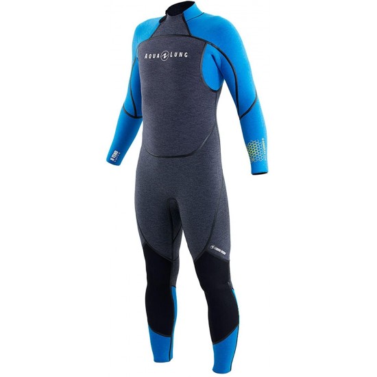 AQUALUNG Aquaflex 3mm Men's Wetsuit (Medium Large, Grey/Blue)