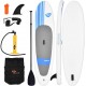 Goplus 10ft Inflatable Stand Up Paddle Board SUP with Safe Leash Adjustable Paddle Carry Backpack and Premium Accessories for Youth and Adults