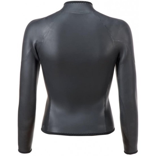 DIVECICA Women's 5mm Smooth Skin Jacket Long Sleeve for Diving Swimming Shirts